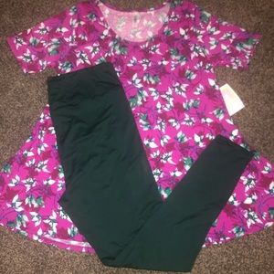 New Lularoe L Perfect T & TC Leggings